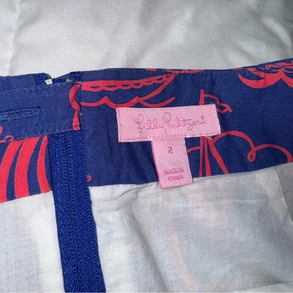 Lilly Pulitzer First Mate Sailboat Print Karlo Skirt - Size 2 - Picture 6 of 7